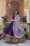 KA 1143 Georgette With Embroidery Work Gown With Dupatta Bulk Orders In India